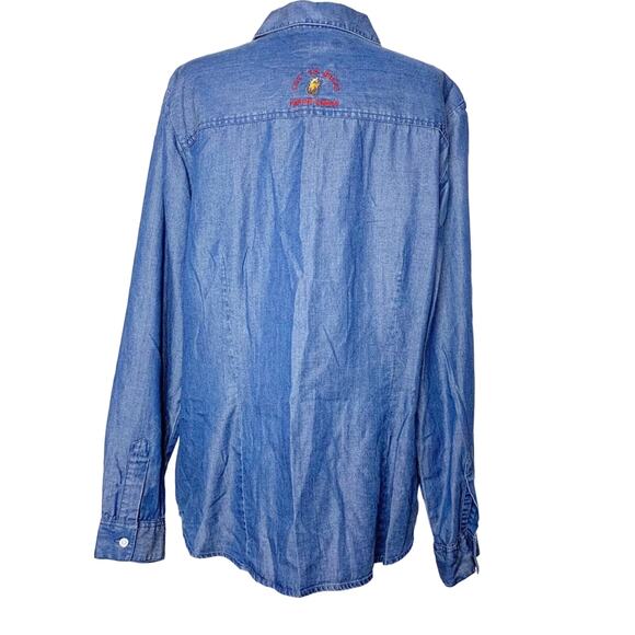 NWOT Pendleton round up let er buck chambray top - Picture 2 of 7